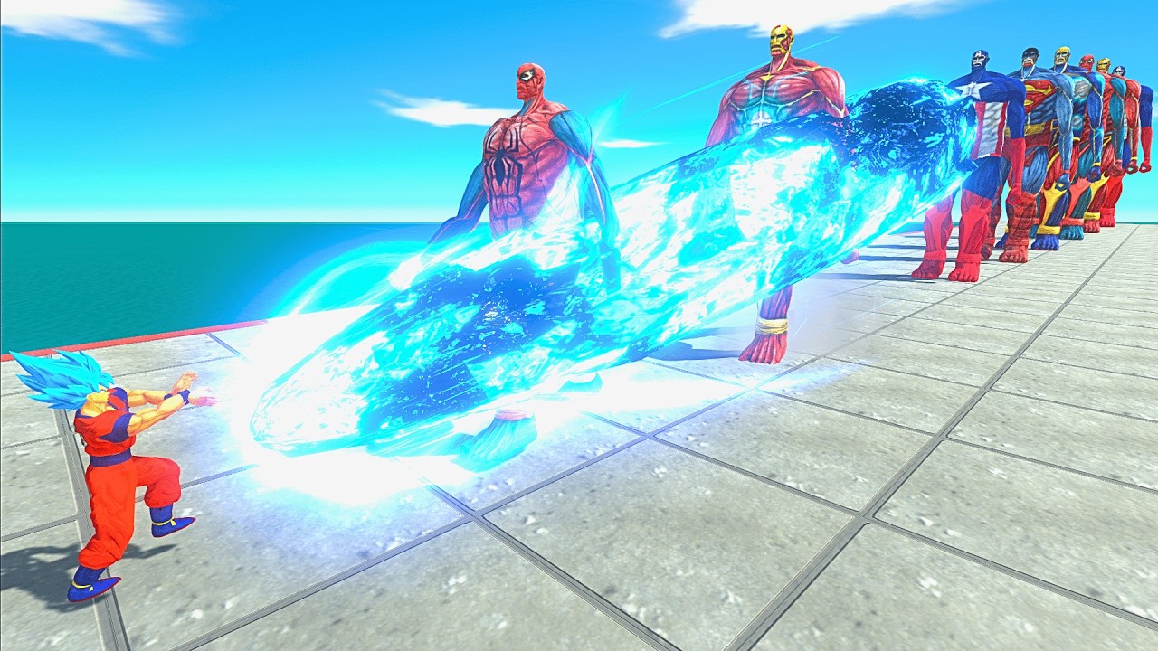 Superheroes vs 10 Levels of Superhero Colossal Titan Form - ARBS Size Comparison