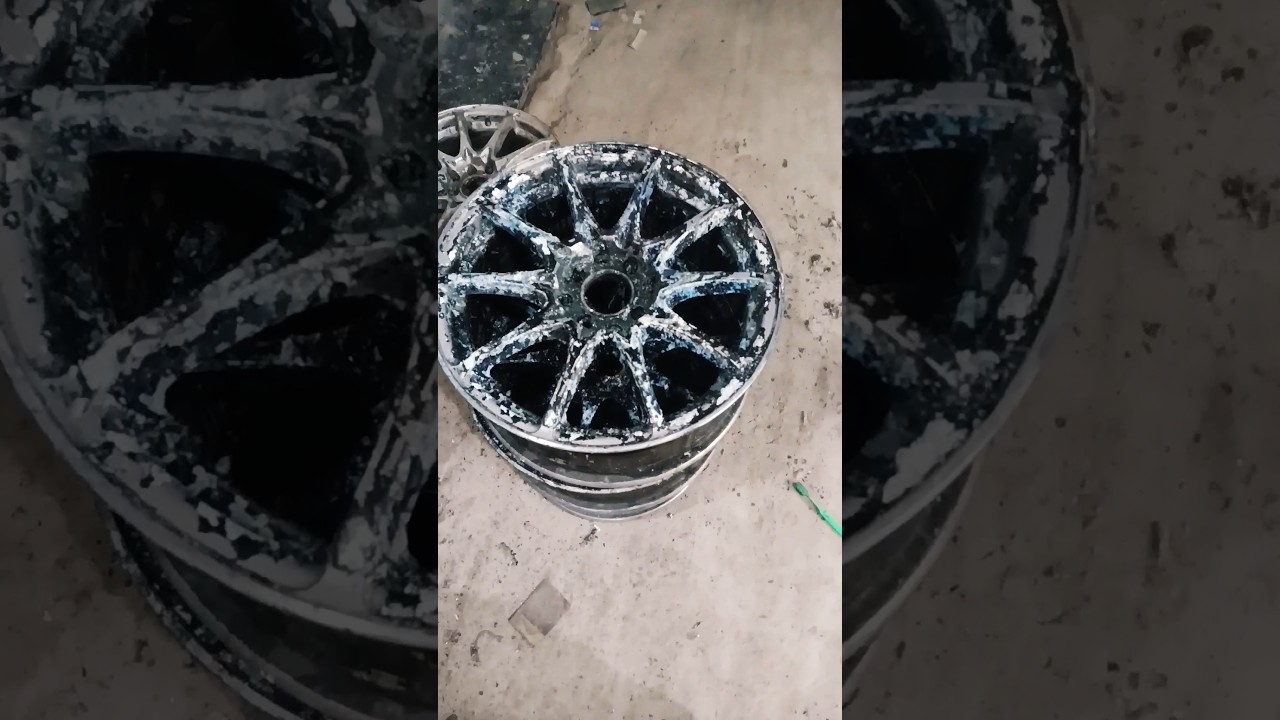 Remove alloy wheels paint in 5 minutes 👍 || paint remover || 