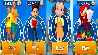 Paw Petrol Subway Runner vs Squad Game vs Vlad & Niki Run vs Sonic Dash Android Gameplay screenshot 3
