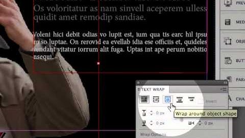 Create a text wrap in InDesign CS5