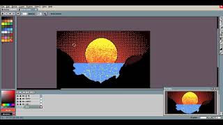Pixel Art Sunset