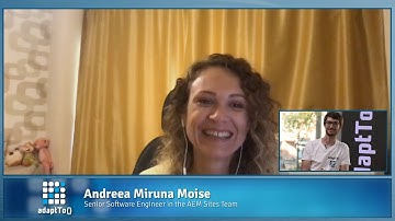 adaptTo() 2020 Interview: Andreea Miruna Moise