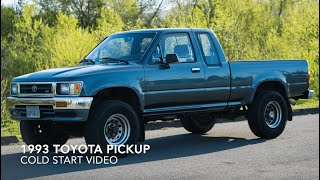 1993 Toyota Pickup Cold Start \/ Driving Video