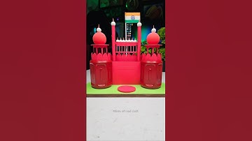 Red fort model making with plastic bottle🇮🇳Independence day 15th August craft making #shorts #short