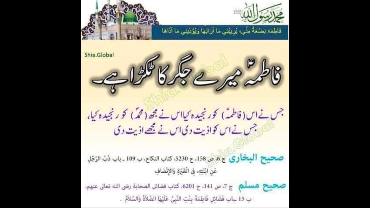Hazrat Bibi Fatima Razi Allah Tala anha ka Huzoor Ali Salam ki Qabar Ki Mitti ke bare mein YouTube