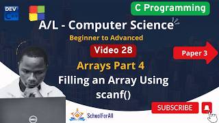Video 28 Filling an Array Using scanf