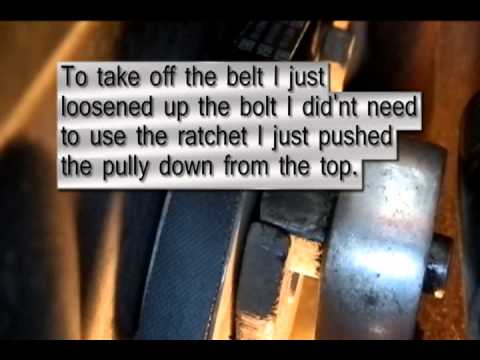 91 Dodge Stealth drive belt replacement - YouTube