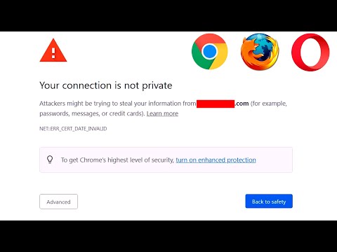 Fix error Your connection is not private NET::ERR_CERT_DATE_INVALID Windows 7 8 9 10