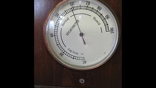 Hair type hygrometer for humidity measurement
