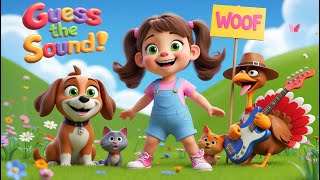 Animal Sound Song 🐶🐔🐘 Learn with Lily | Preschool Kids Learning & Fun Noises Video screenshot 4