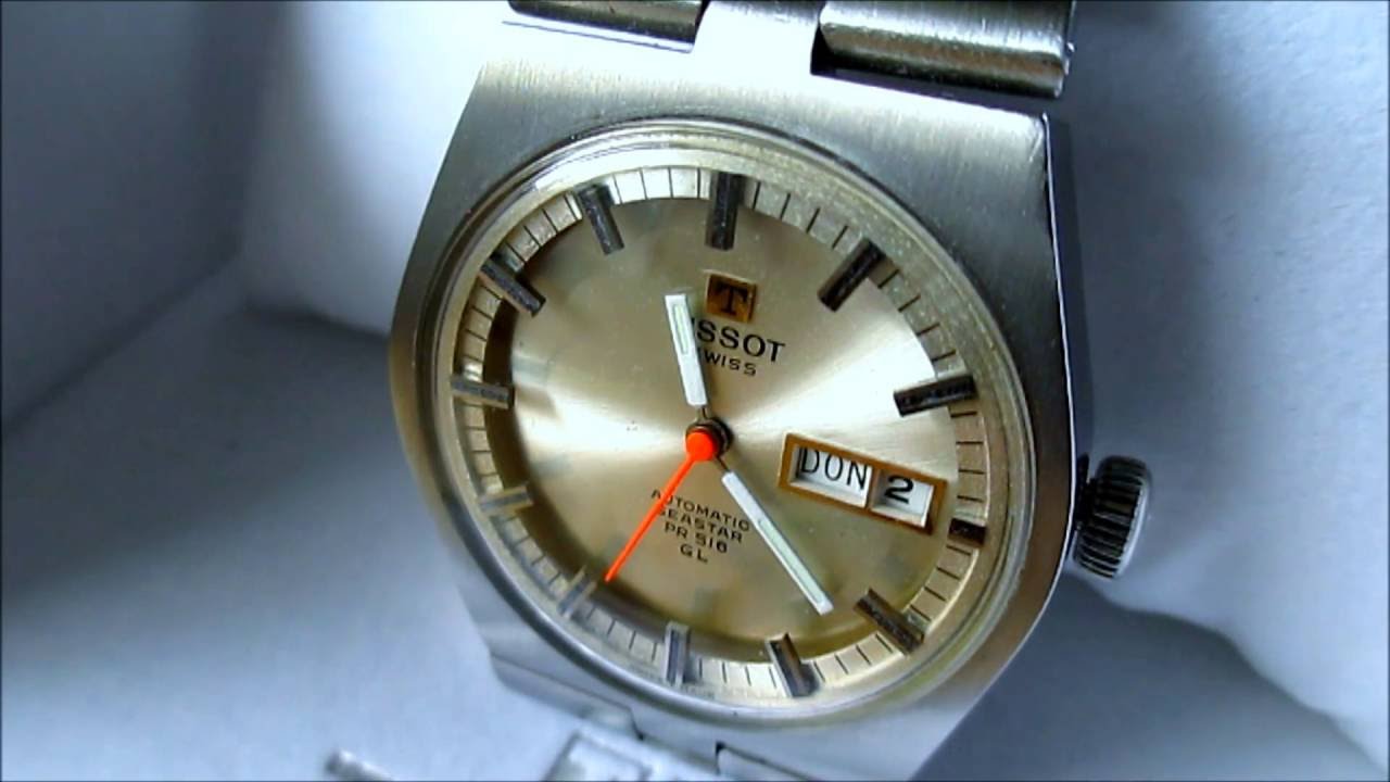 Tissot Herrenuhr PR 516 Automatic Seastar GL 1974 (Seltenes Sammlerstück) -  YouTube