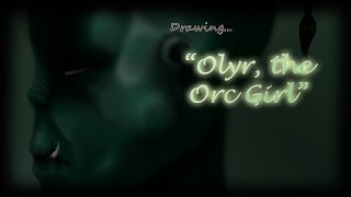 Drawing Olyr, the Orc Girl from Skyrim (DarthVanity.deviantart.com)