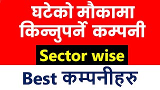 हरेक सेक्टरका best stocks to buy part 2। portfolio management । sector analysis।share market news