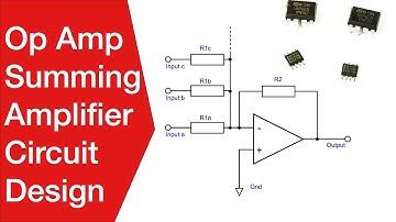 Op Amp Summing Amplifier | Operational Amplifier Virtual Earth Mixer