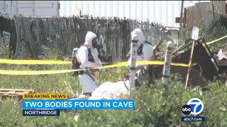 2 bodies found in man-made cave in Northridge along with white powder