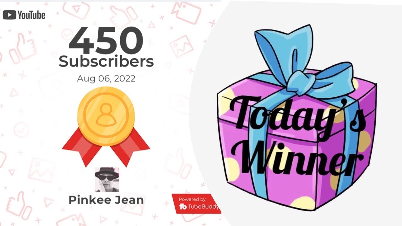 Winner 450 subscribers giveaway | September 2022 - YouTube