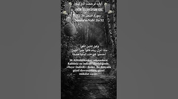 سورة النحل 32/26 turk/arab#القران_الكريم  #quran