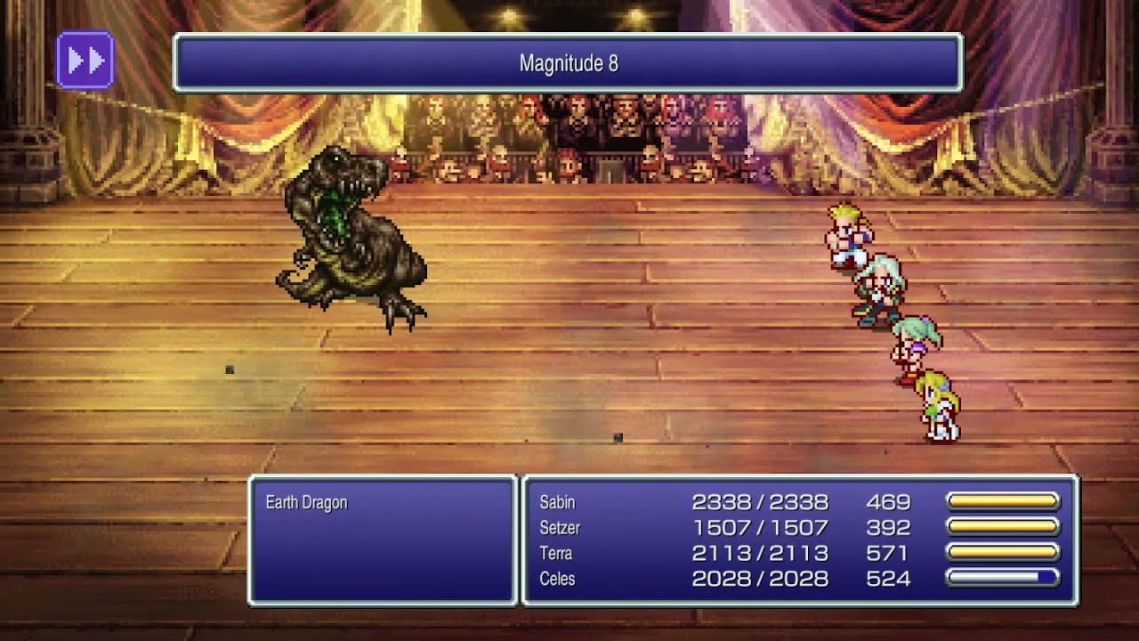 Final Fantasy VI Pixel Remaster | Boss: Earth Dragon