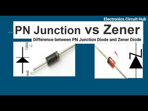 difference between pn junction diode and zener diode youtube