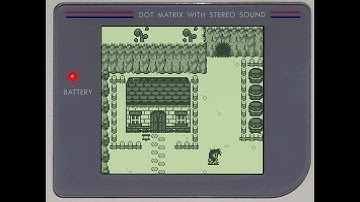 Gameboy C Development Project: Exploring Quinobo Village.