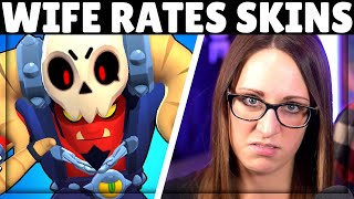 My Wife Rates the BEST & WORST Skin for all 44 Brawlers!