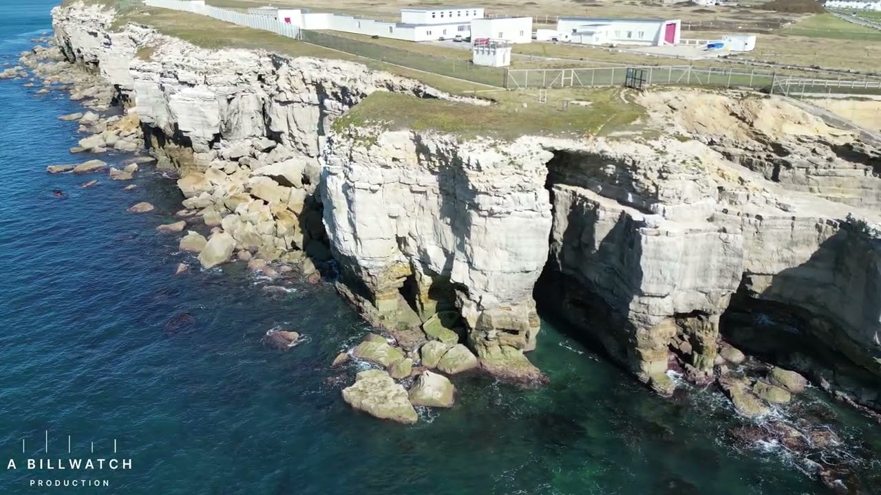 Beautiful footage of magical caves and cliffs at Portland Bill Dorset on the Jurassic coast