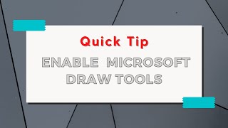 How to Enable Drawing Tools in Microsoft  Word, Excel and PowerPoint screenshot 4