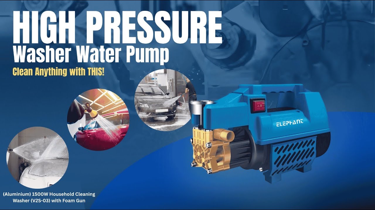 Effortless Cleaning with Elephant High Pressure Water Pump