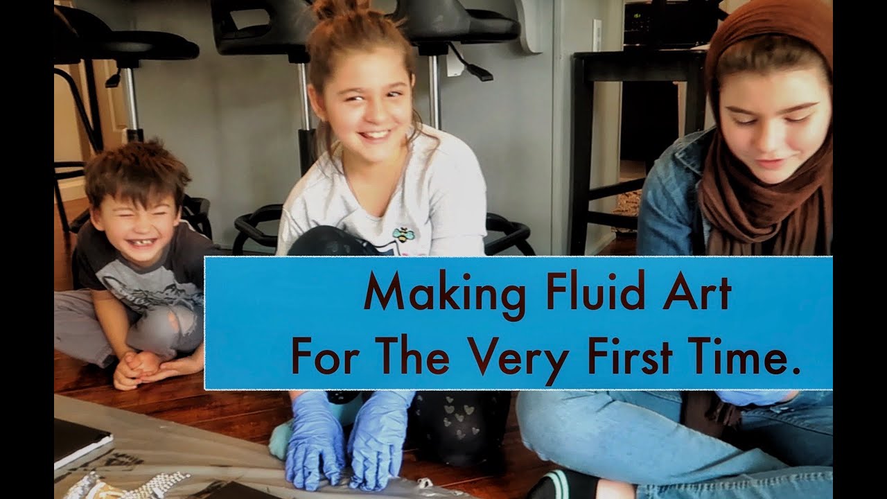 Making Fluid Art For The First Time! - YouTube