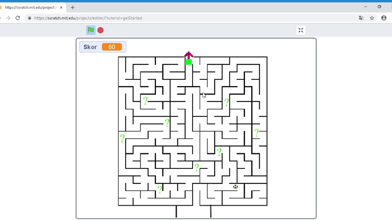 scratch ile eğitsel matematik labirent oyunu - YouTube