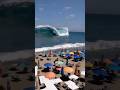 Tsunami Hits The Beach Without Warning