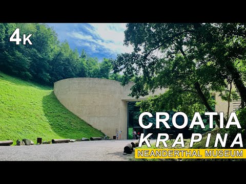 Discover Croatia walking tour in  4K Krapina Neanderthal Museum
