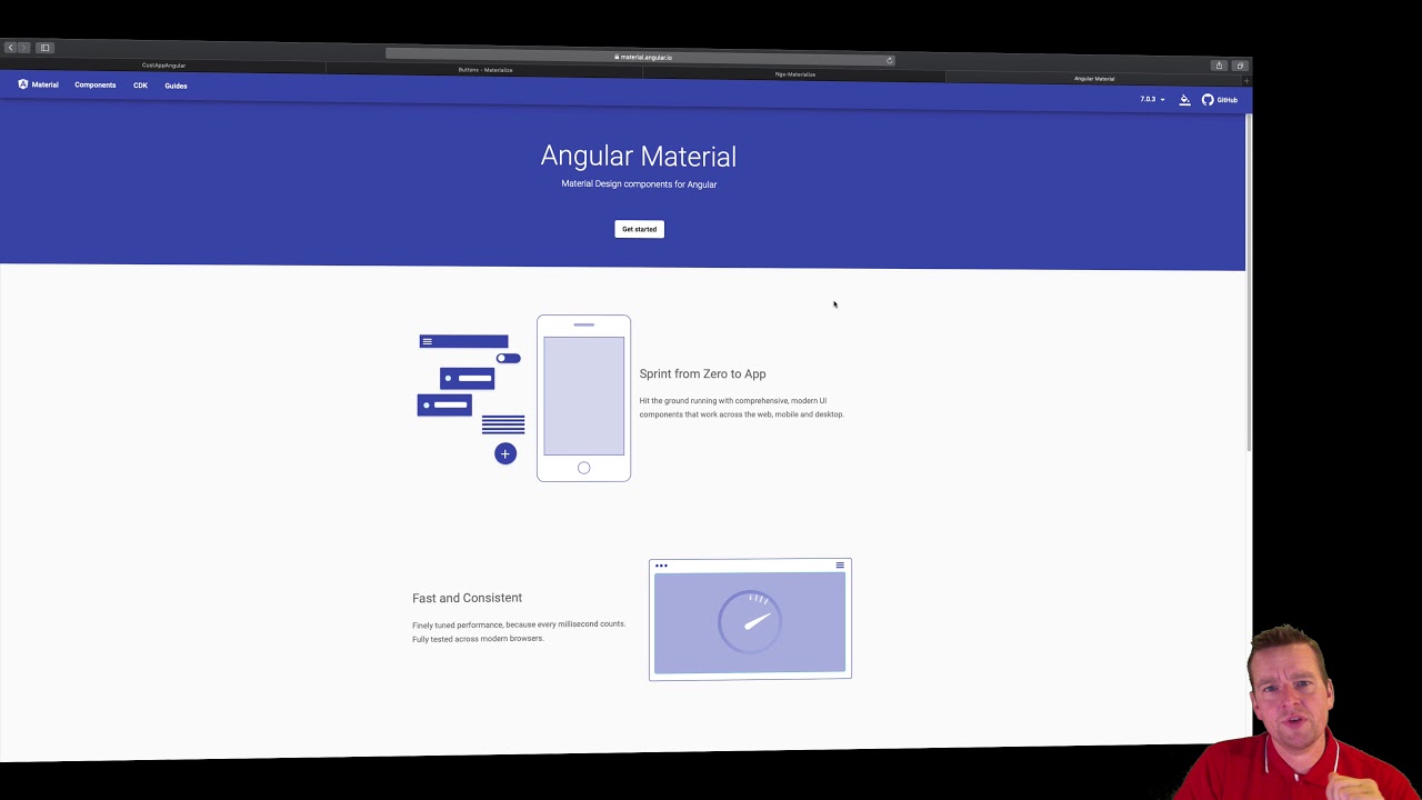 Angular7+ Extended and advanced topics 2018 | S5A1P7 | Intro Materialize