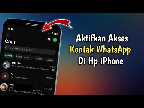Cara Mengaktifkan Akses Kontak WhatsApp iPhone