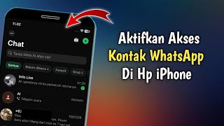 Cara Mengaktifkan Akses Kontak WhatsApp iPhone