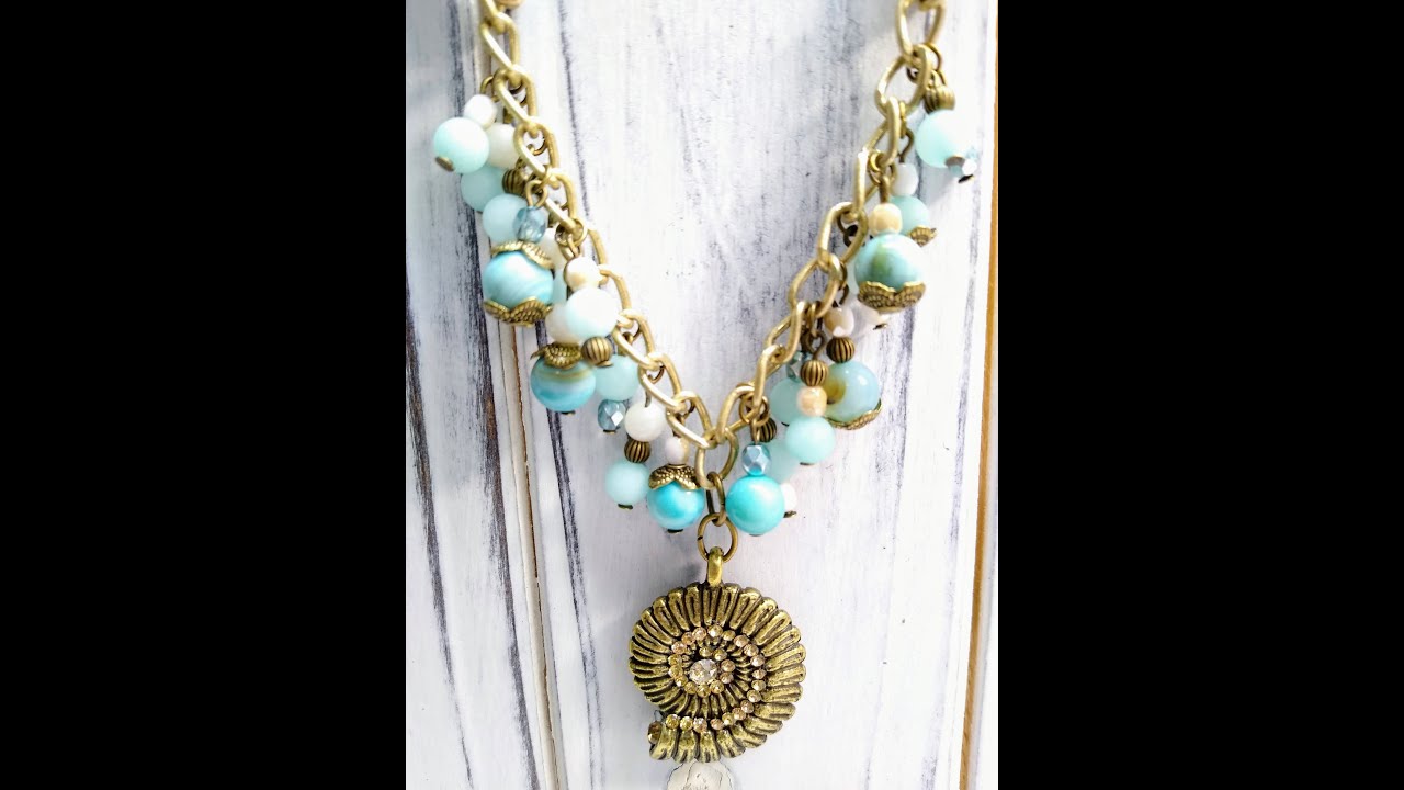 Necklace Tutorial Made From Bargain Bead Box July 2020 YouTube
