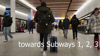NY Penn Station LIRR - Subway 1, 2, 3 wheelchair-luggage-friendly transfers ft. A, C, E train gates