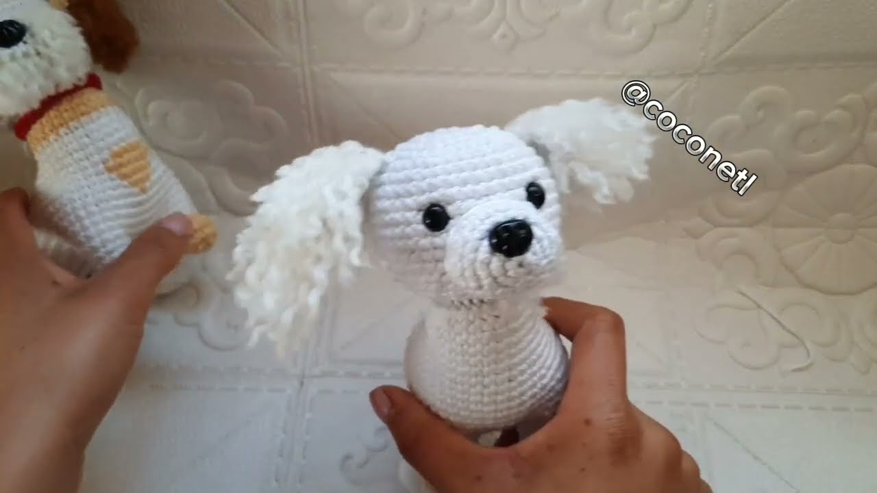 perrito poodle/tejido a crochet /fácil/tutorial paso a paso ➡️ Coconetl