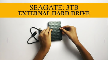 SEAGATE: 3TB USB External Hard Drive Storage | Unboxing and Testing