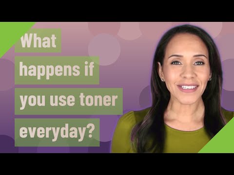 Video: Wordt toner twee keer per dag gebruikt?