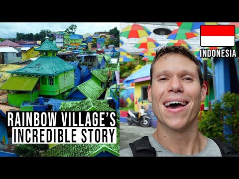 INDONESIA'S RAINBOW VILLAGE | Jodipan, Malang | East Java
