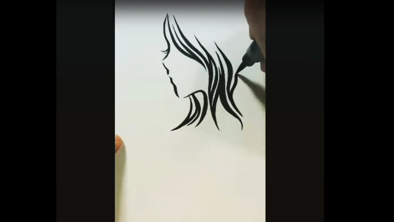 Brush Pen Drawing 筆ペンイラストメイキング Youtube