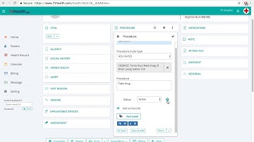 Procedure Module - 75Health EHR Software