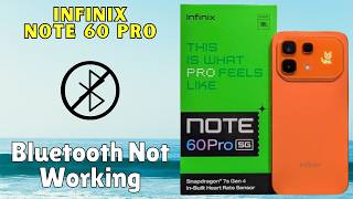 Bluetooth Not Working Infinix Note 60  Pro || How to set bluetooth || Bluetooth problems