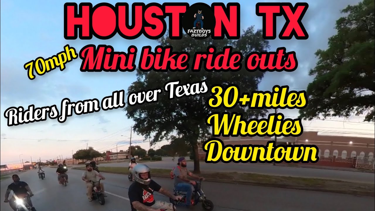 How to do a minibike ride out Houston Tx downtown YouTube