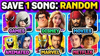 Einen Song retten: RANDOM🔥 MOVIES🎥 vs GAMES🎮 vs CARTOONS⭐️ vs SERIES💻 | Music Quiz Challenge screenshot 4