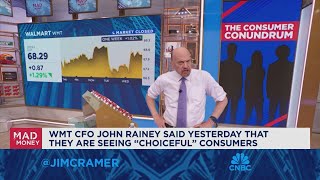 Walmart's low price model and rollbacks make its merchandise appealing, says Jim Cramer