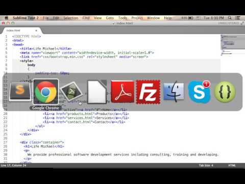Simple Navigation Bar in Twitter Bootstrap
