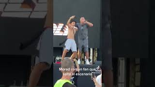 Morad ... Fan Jumps on Stage 🥇🤩