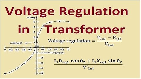 Voltage Regulation in Transformer, Leakage impedance, lead lag power factor, minimum & maximum value